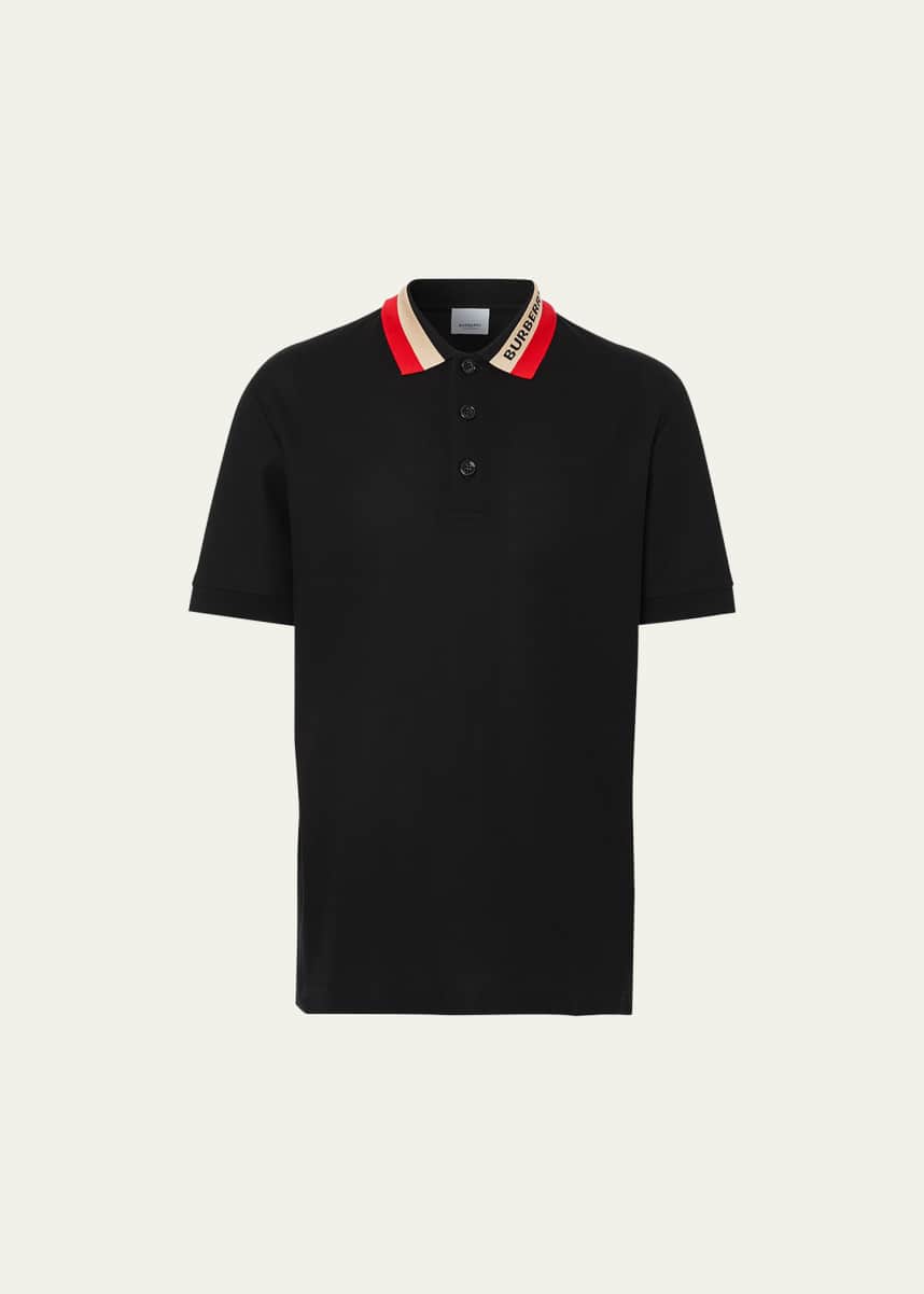 Lv rainbow collar half zip polo Clearance