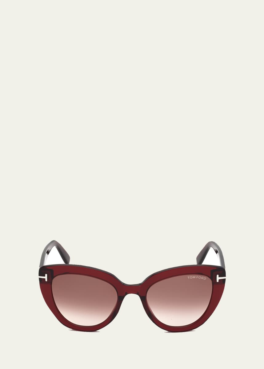 TOM FORD Izzi Acetate Cat-Eye Sunglasses - Bergdorf Goodman