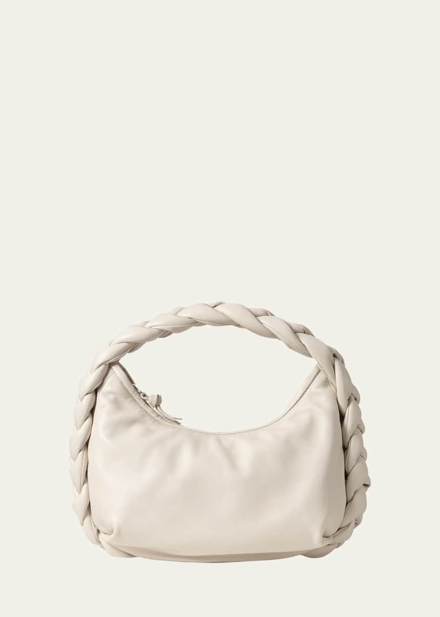 Rosaire « Agathe » Bucket Bag Made of Genuine Cowhide Leather with Padlock  in Elephant Gray Color 76195