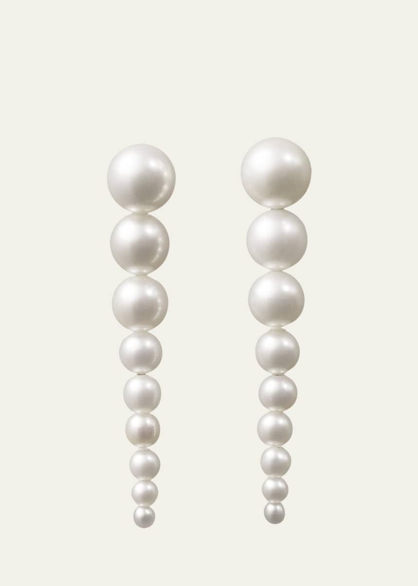 Sophie Bille Brahe Sienna Graduated Pearl Drop Earrings
