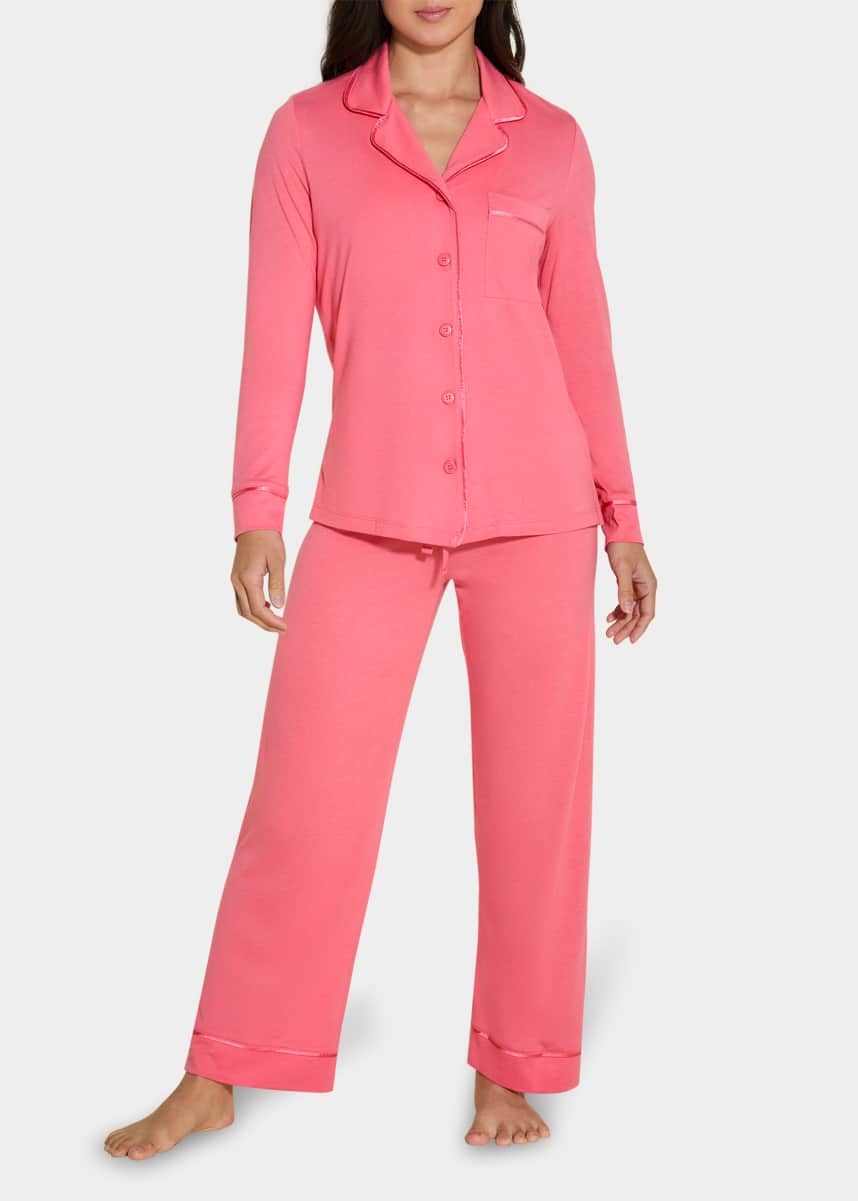 Cosabella Petite Long-Sleeve Button-Down Pajama Set