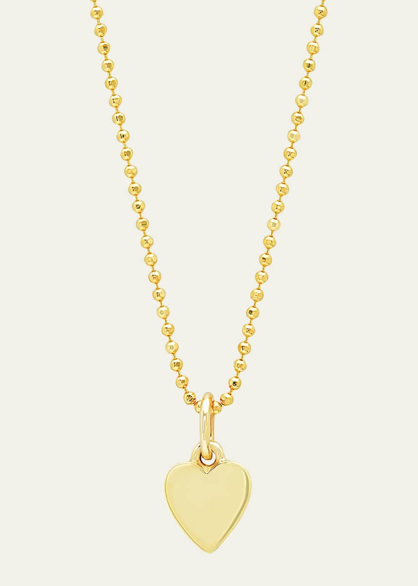 Jennifer Meyer 18k Heart Charm Necklace