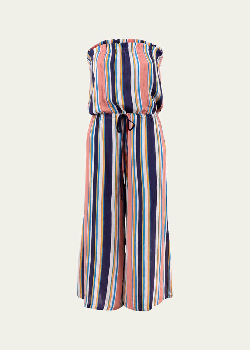 Everyday Ritual Blaire Strapless Stripe Jumpsuit