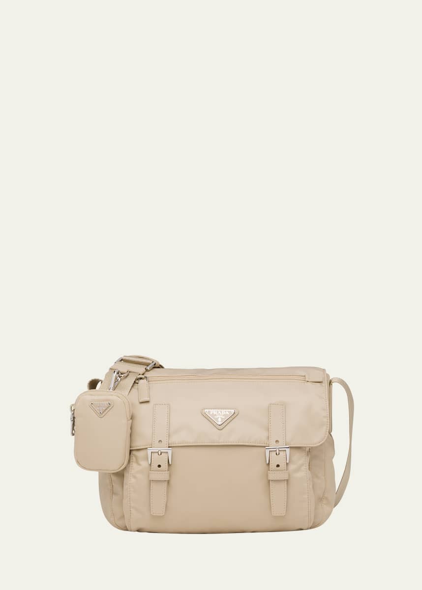 Prada Single Pocket Re-Nylon Shoulder Messenger Bag