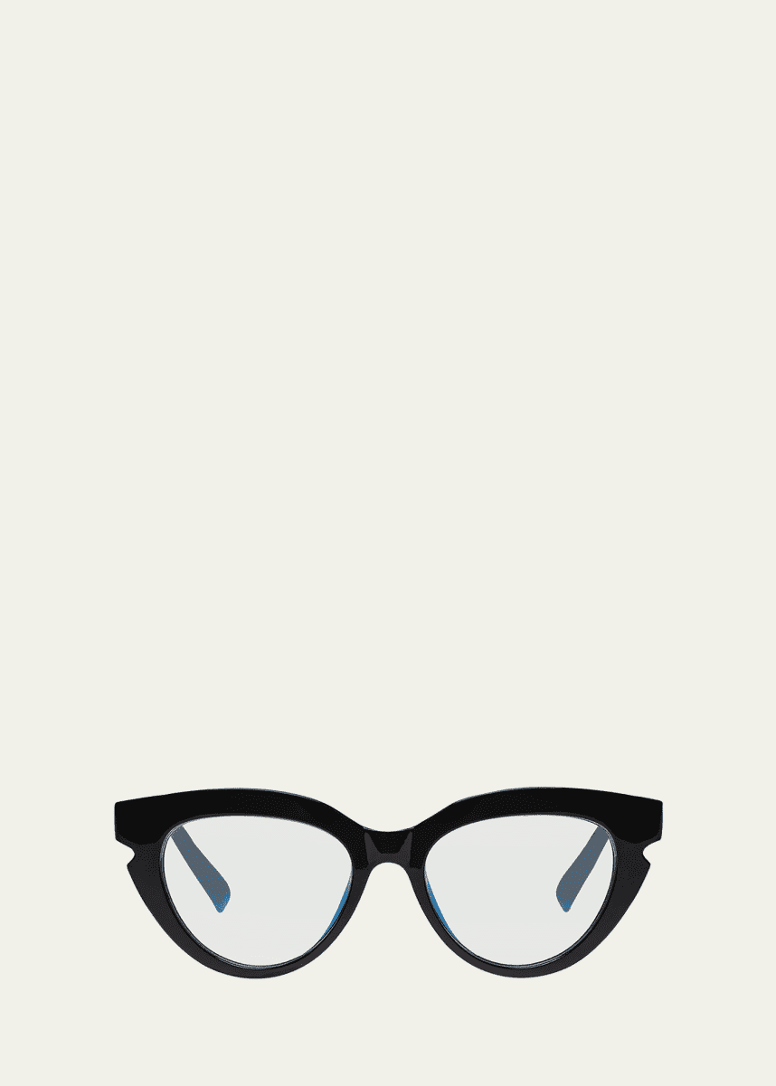 The Book Club Prawn with the Grins Plastic/Metal Cat-Eye Reading Glasses