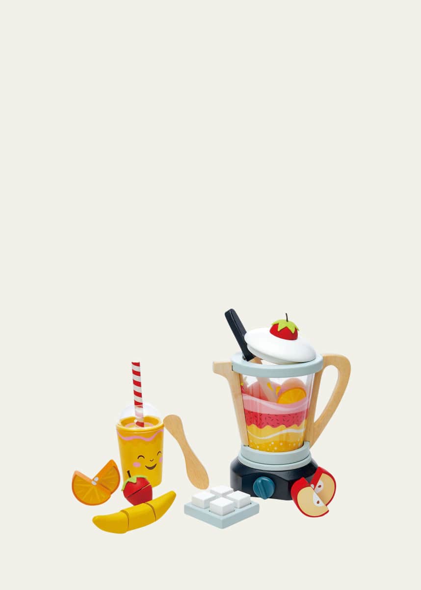 Tender Leaf Toys Kid's Mini Chef Wooden Fruit Blender Toy Kit