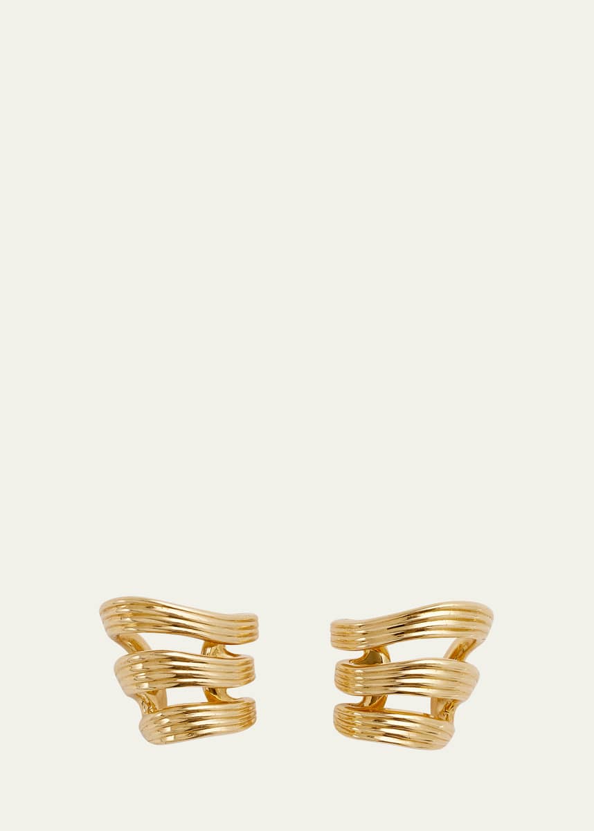 Fernando Jorge Stream Lines Triple Hoop Earrings