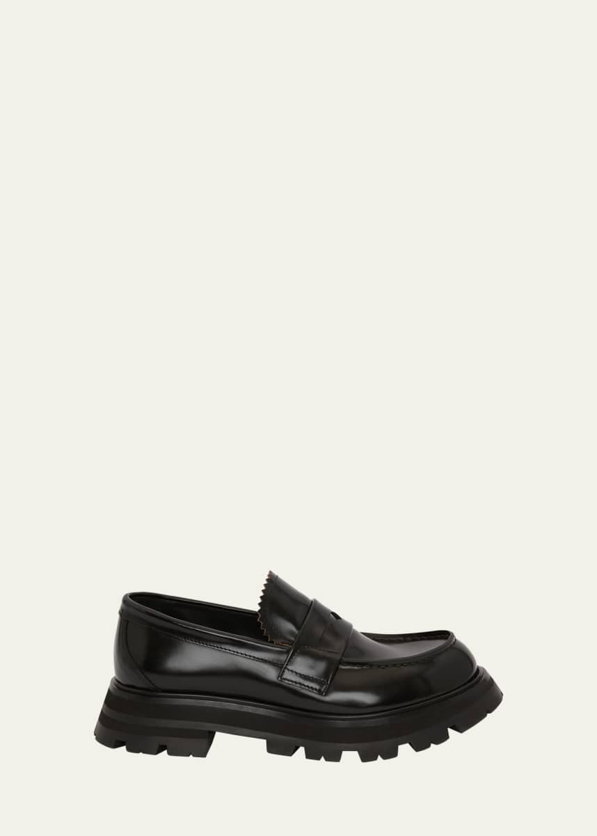 $890 Mens Alexander McQueen Tonal Oversized Runner Sneakers Black/Gold 44  US 11