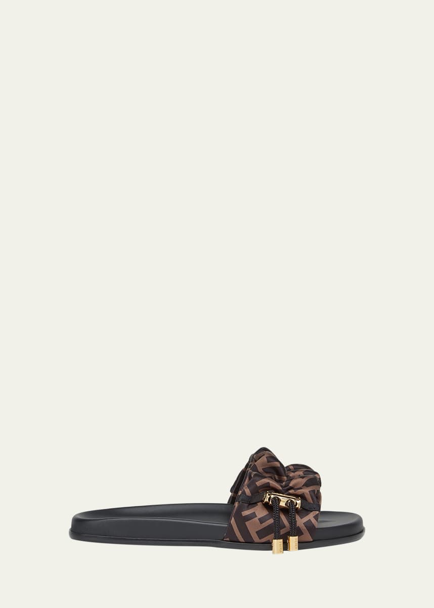 Fendi Illusion FF Slide Sandals