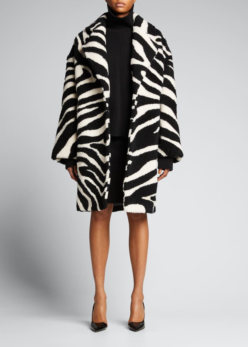 michael kors zebra coat