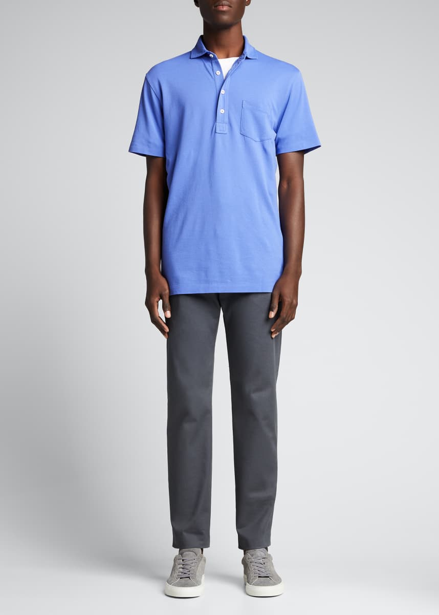 Ralph Lauren Purple Label Men's Washed Slim Polo Shirt