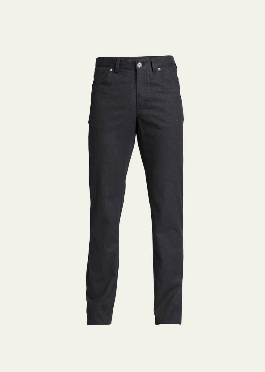 Brioni Men's Flannel 5-Pocket Pants