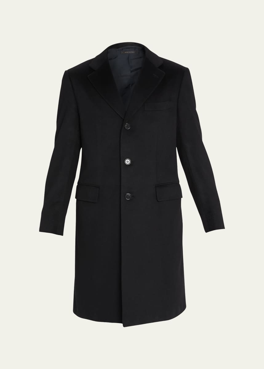 Brioni Men's Solid Cashmere Topcoat