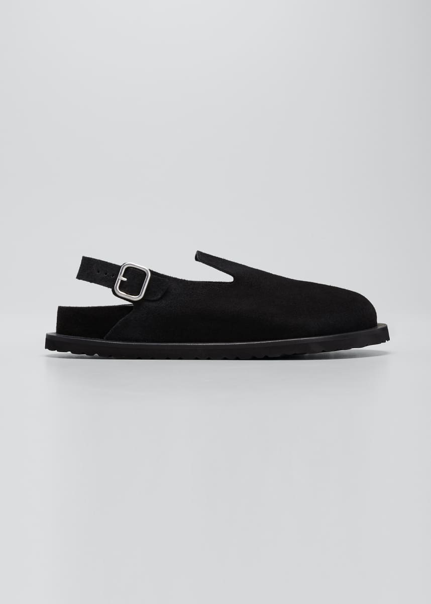 Jil Sander x Birkenstock Men's Berlin Suede Clog Mules