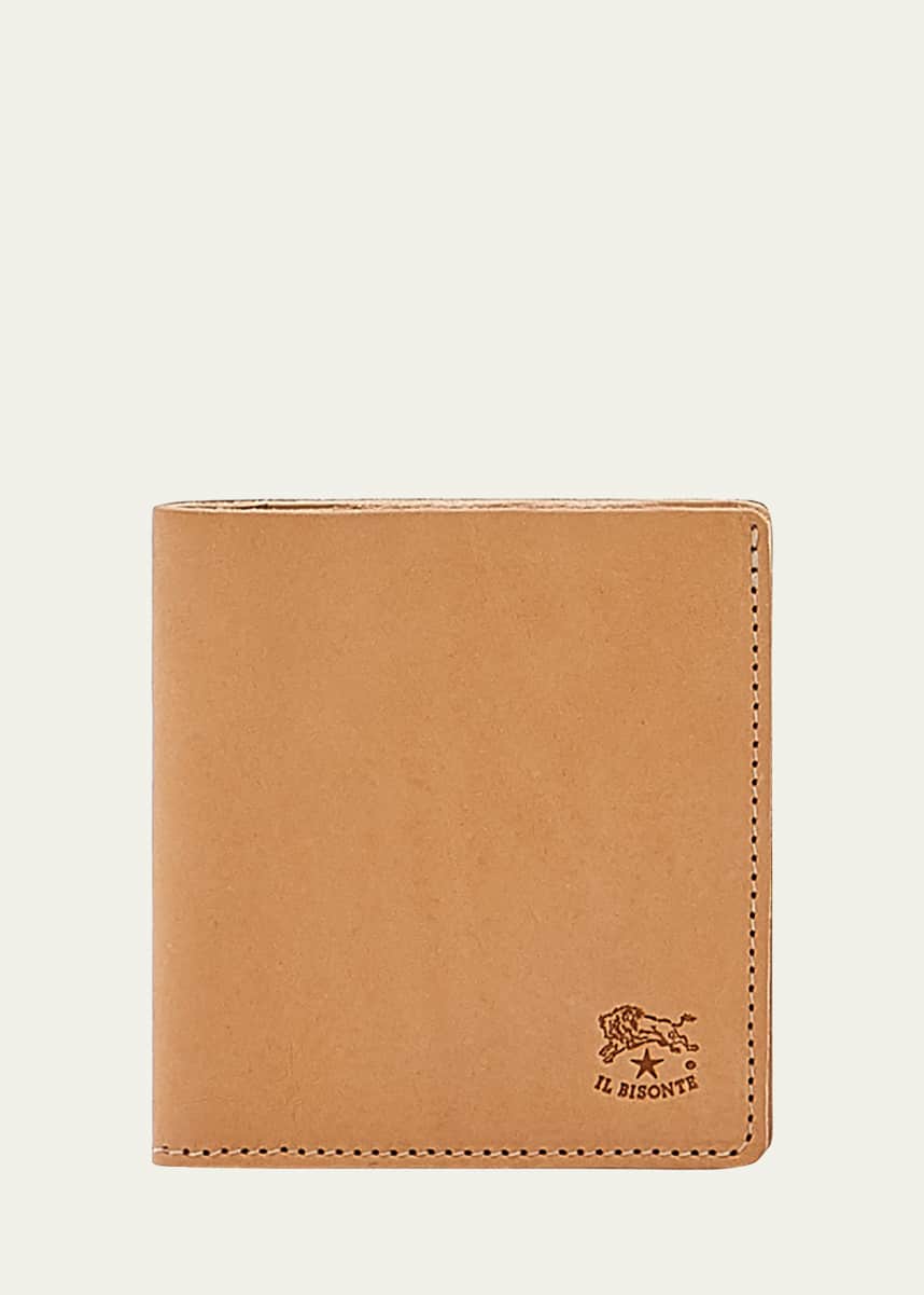 Il Bisonte Men's Slim Bi-Fold Leather Wallet