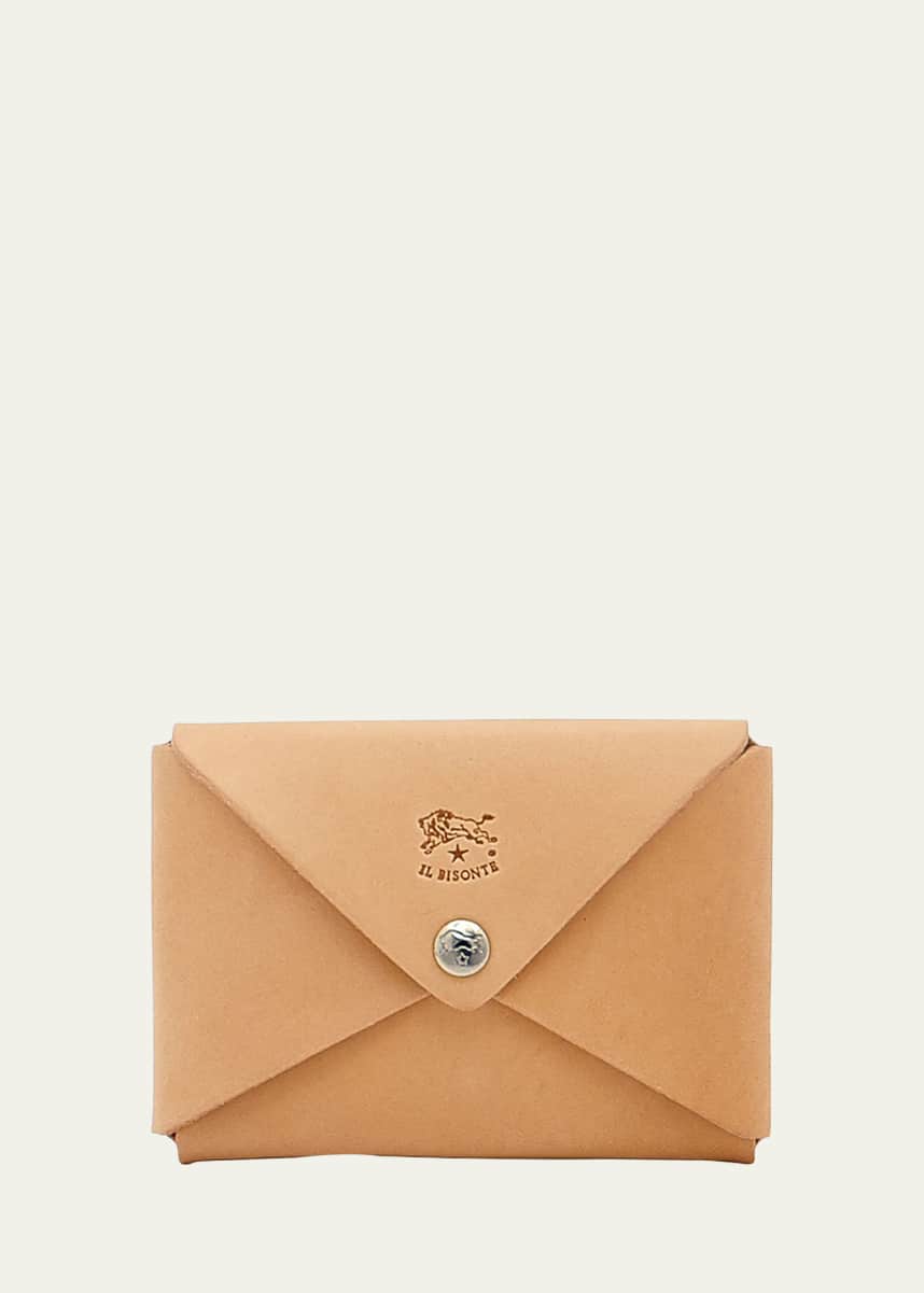 Il Bisonte Unisex Leather Business Card Holder