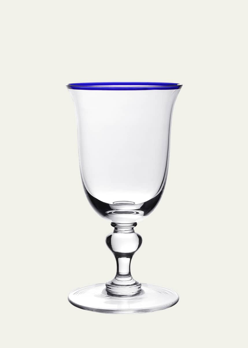 William Yeoward Crystal Siena Blue Wine Glass, Set of 2