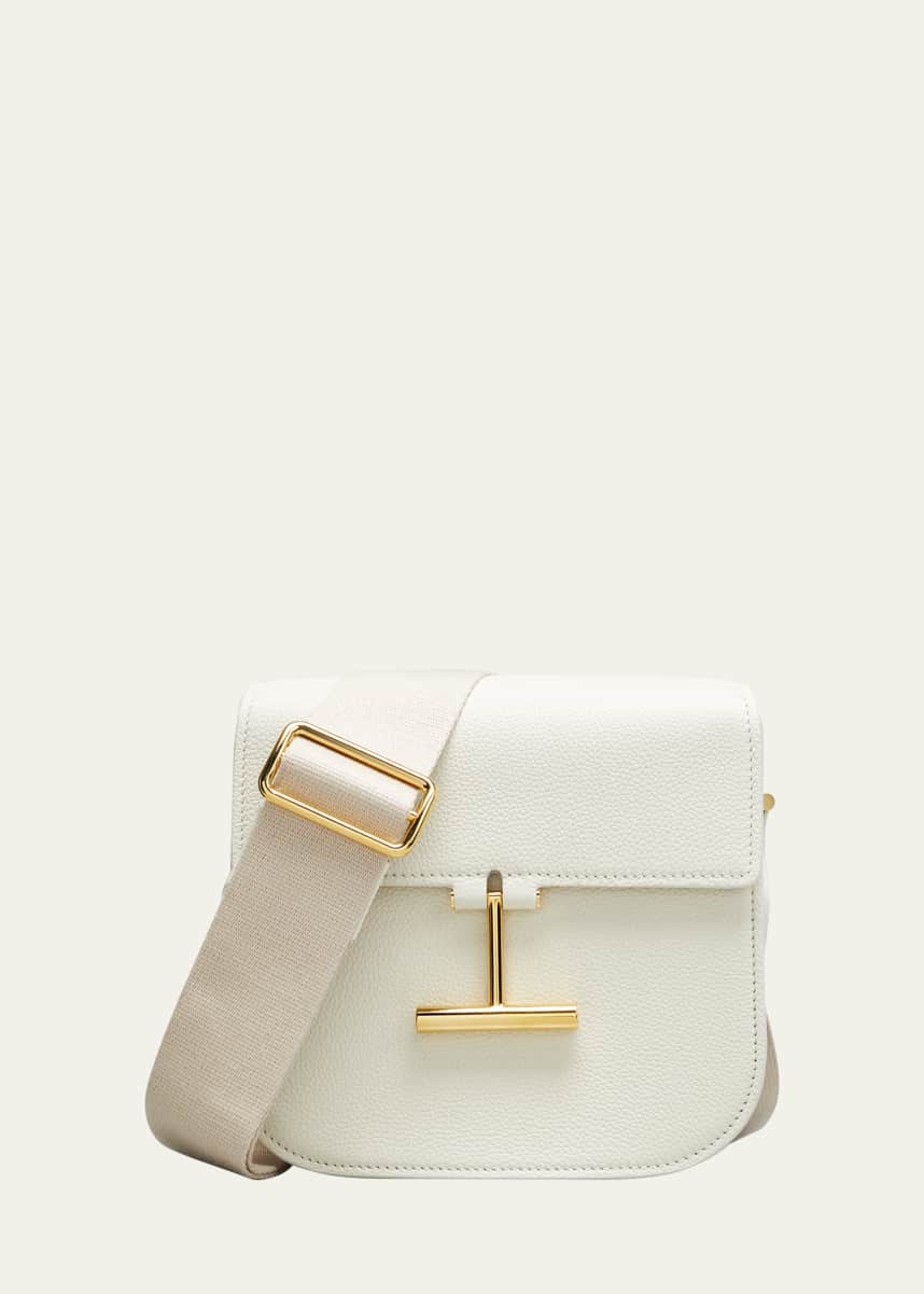 TOM FORD Tara Mini Crossbosy in Grained Leather with Webbed Strap