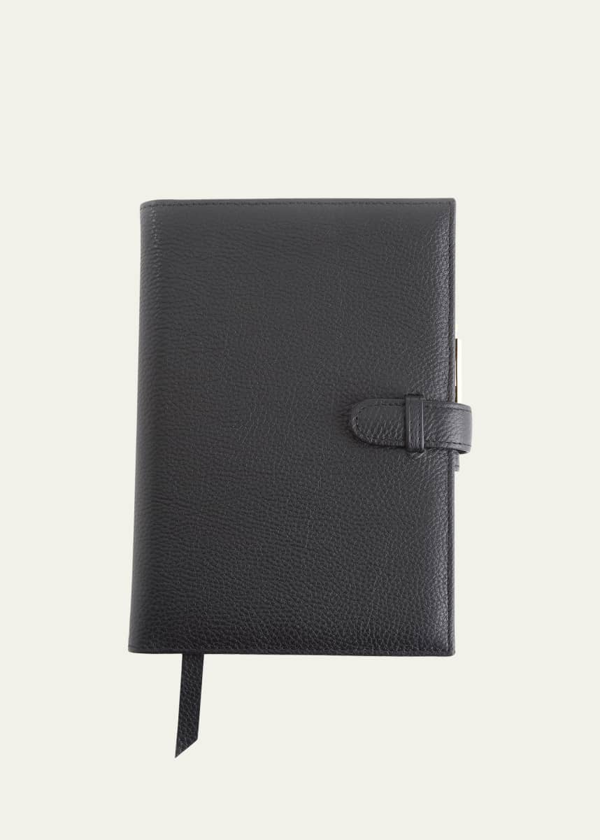 Smythson Live Love Laugh Panama Leather Pocket Notebook - Bergdorf Goodman