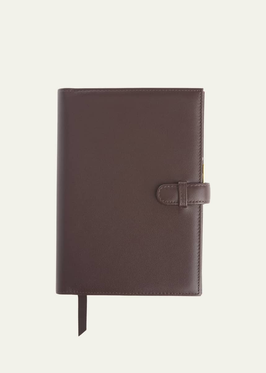 ROYCE New York Monogrammed Executive Weekly Leather Calendar Planner