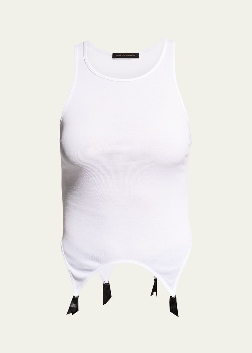 Kiki De Montparnasse Ribbed Garter Tank