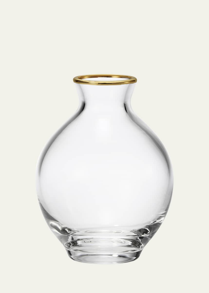 colville marbled glass vase - Orange