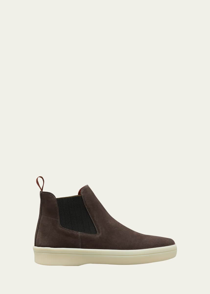 Loro Piana Men's Ultimate Walk Suede Chelsea Boots
