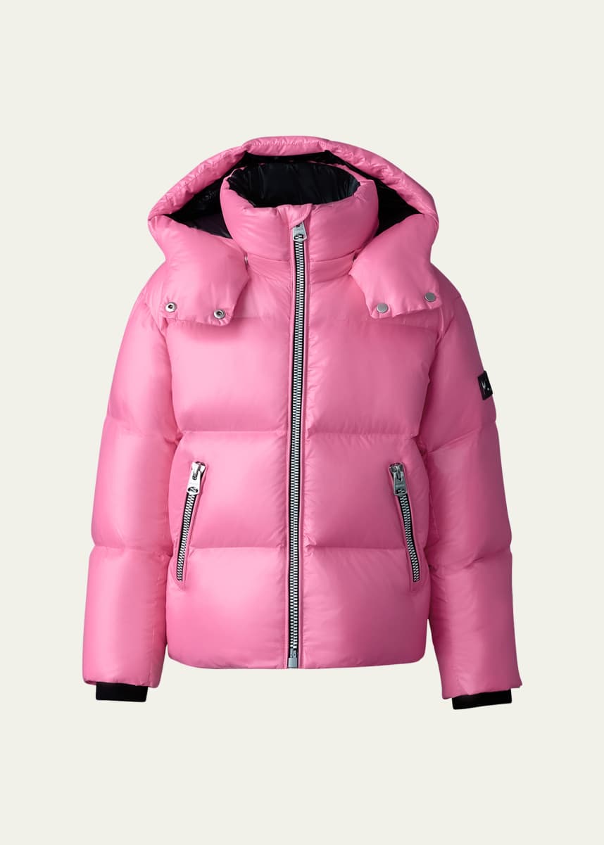 Mackage Kid's Jesse Logo Quilted Jacket, Size 2-6