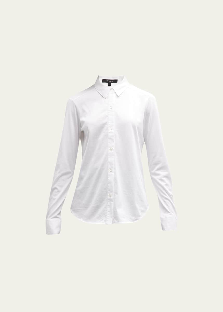 Theory Riduro Organic Cotton Button-Up Shirt