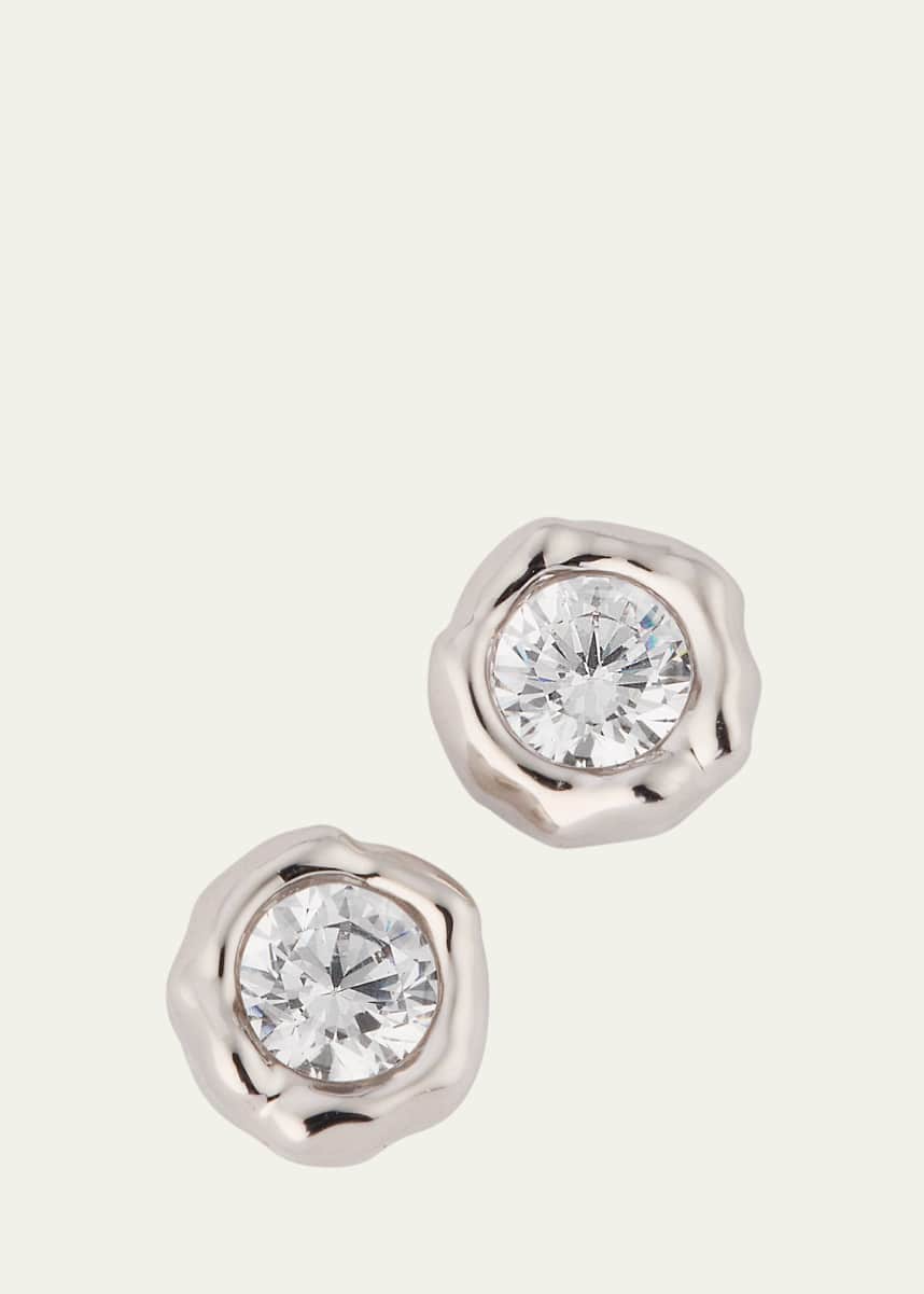 Alexis Bittar Asterales Molten Bezel Stud Earrings