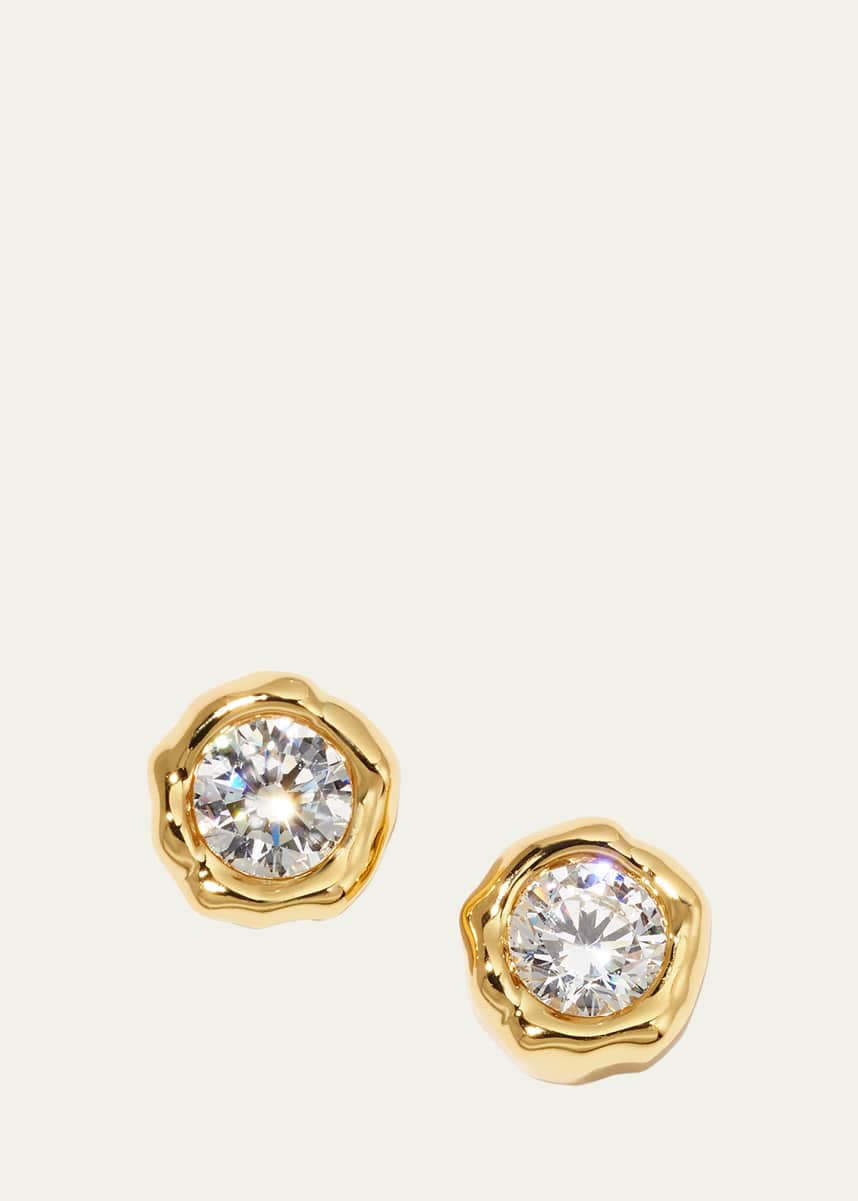 Alexis Bittar Asterales Molten Bezel Stud Earrings