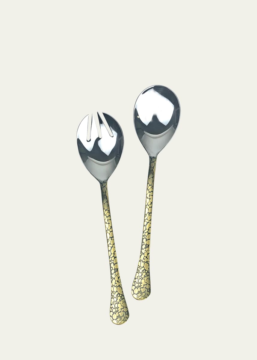 Michael Wainwright Panthera Gold Salad Servers