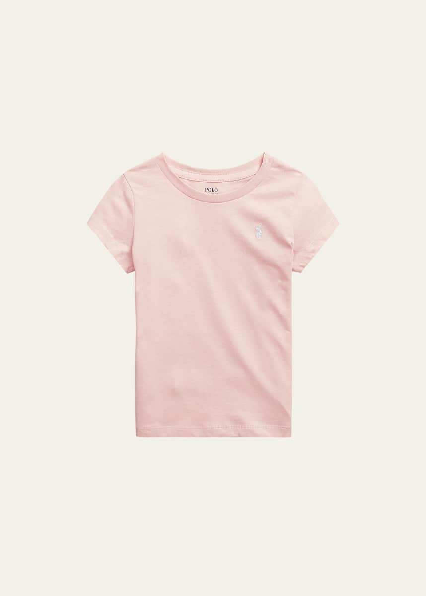 Ralph Lauren Childrenswear Girl's Logo Embroidered T-Shirt, Size 2-6X
