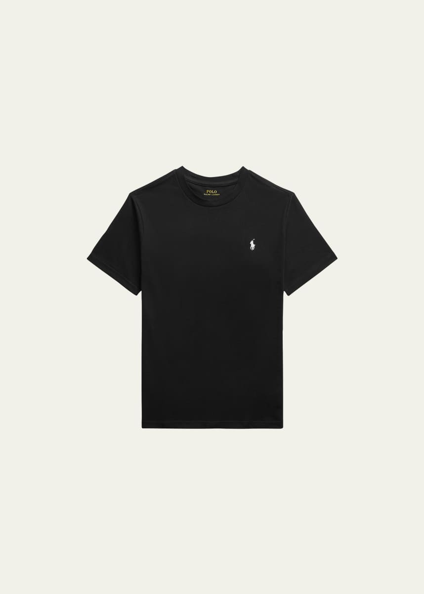 Boys black ralph lauren shirt discount