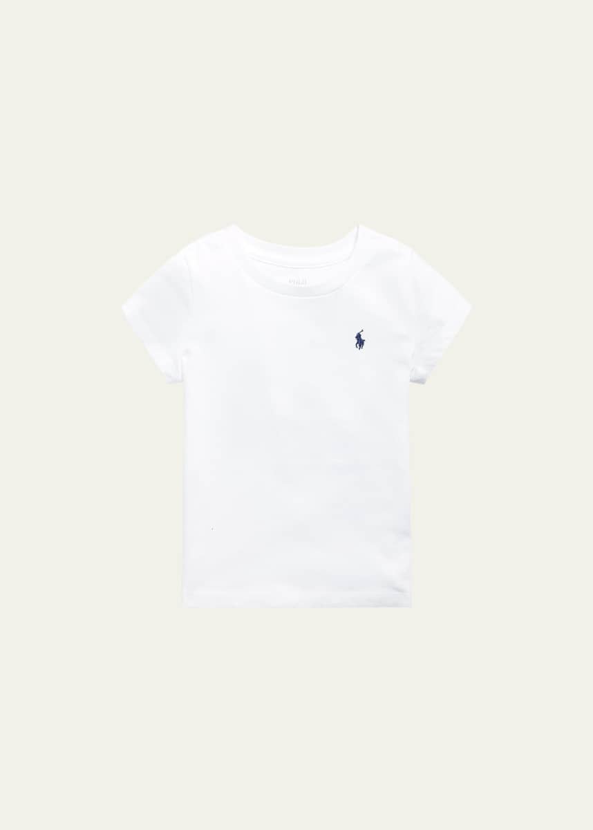 Ralph Lauren Childrenswear Girl's Logo Embroidered T-Shirt, Size 2-6X