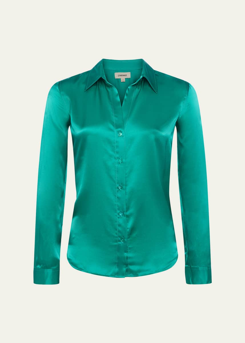 L'Agence Tyler Long-Sleeve Blouse