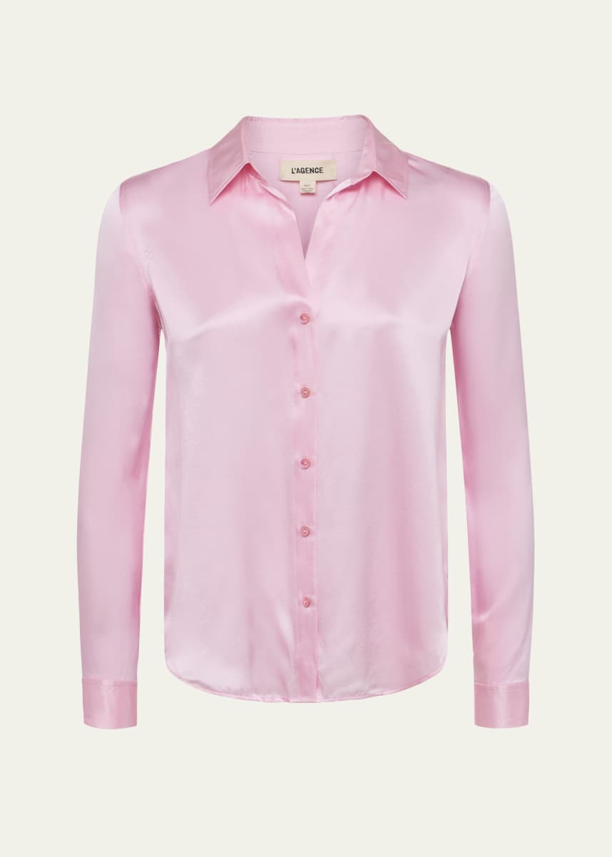 L'Agence Tyler Long-Sleeve Blouse