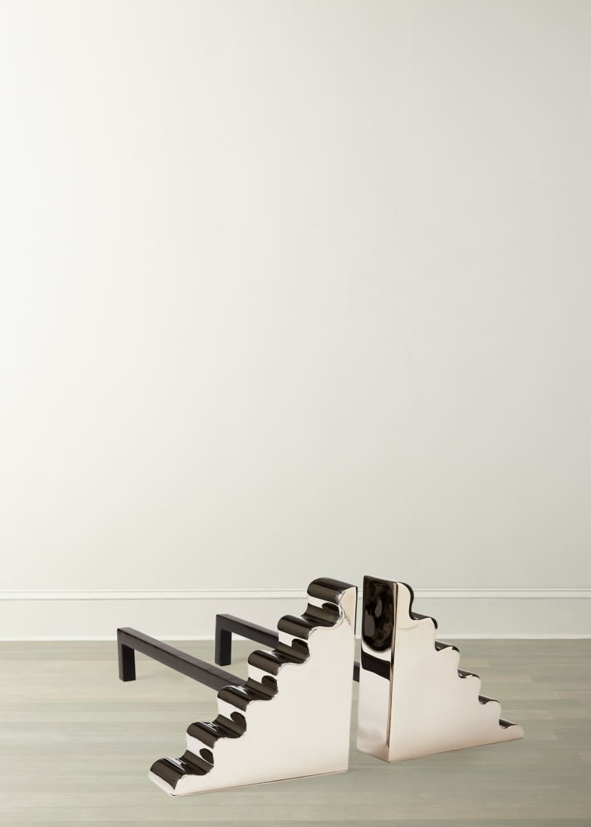 Jonathan Adler Ripple Andirons