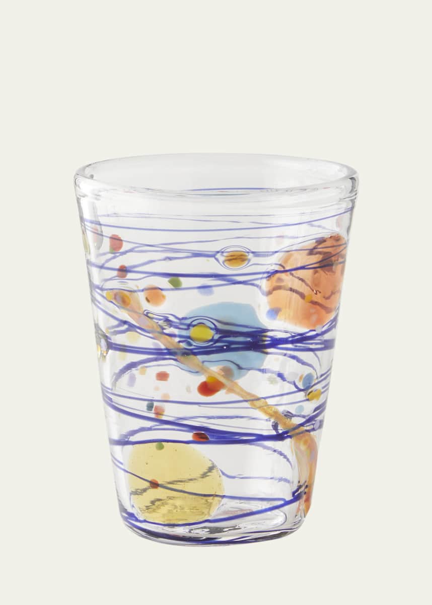 Massimo Lunardon Multicolor Swirl Water Glass