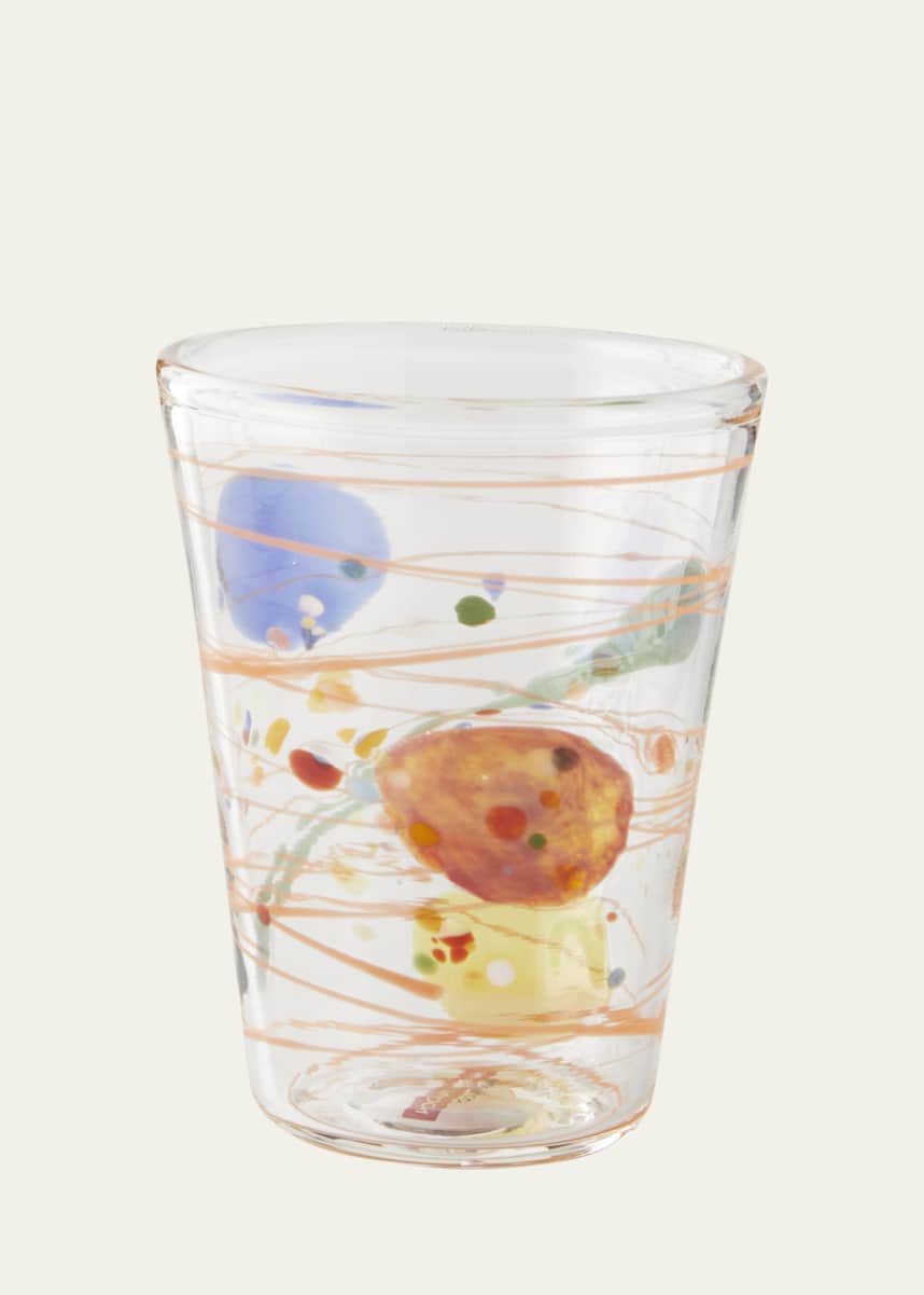 Massimo Lunardon Multicolor Swirl Water Glass