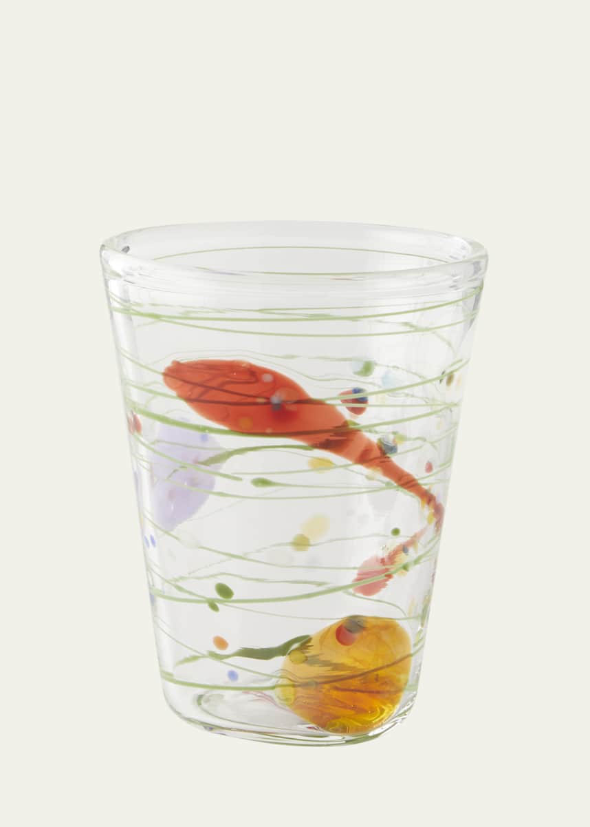 Massimo Lunardon Multicolor Swirl Water Glass
