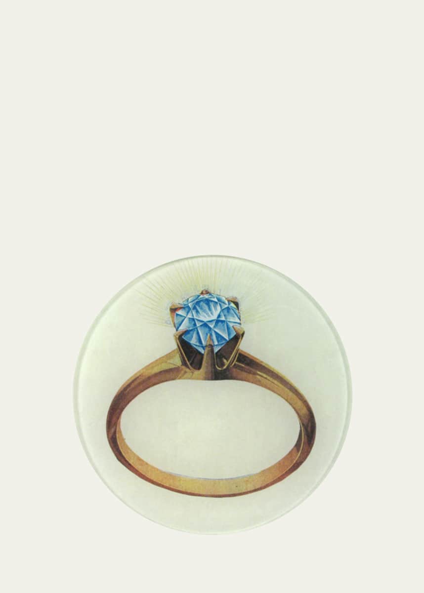 John Derian Diamond Ring Decorative Plate