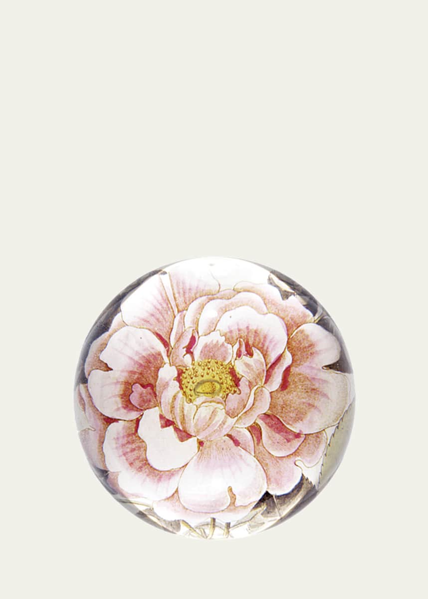 John Derian Rosa Dome Paperweight