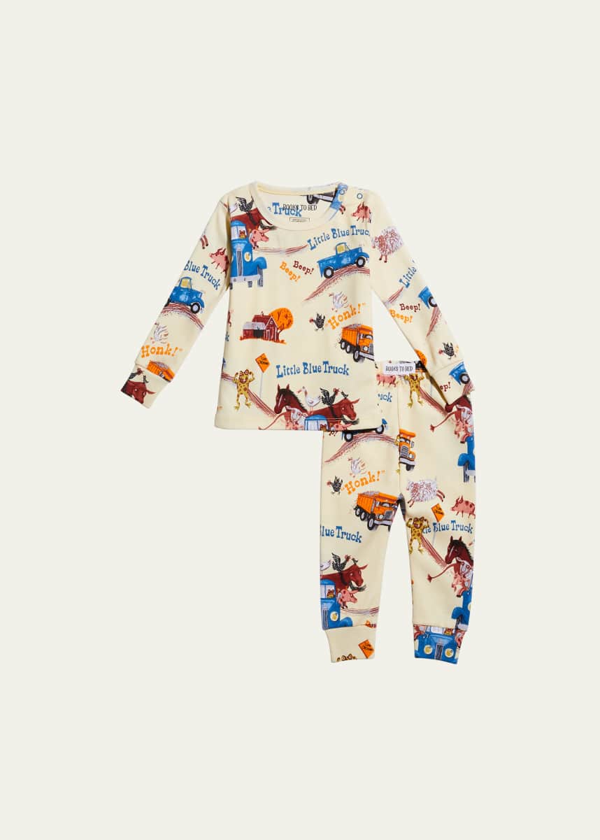 Books To Bed Boy's Little Blue Truck Printed 2-Piece Pajamas, Size 12-24M