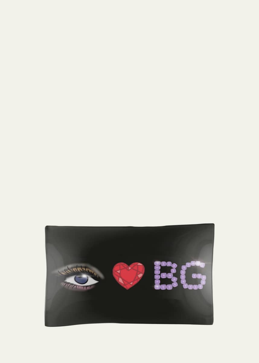 Lisa Bayer BG Eye Heart Glass Tray - 5" x 7"