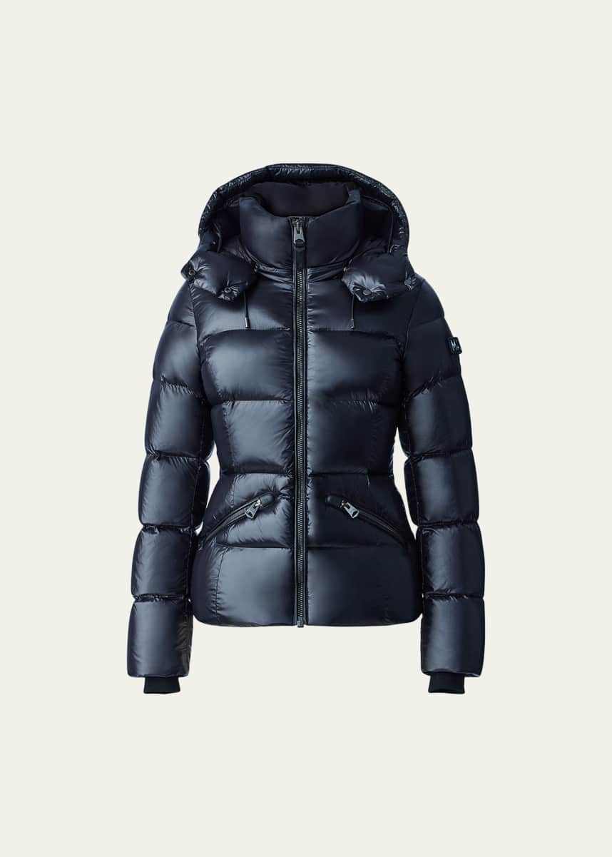 Mackage Madalyn Lustrous Light Down Jacket with Hood