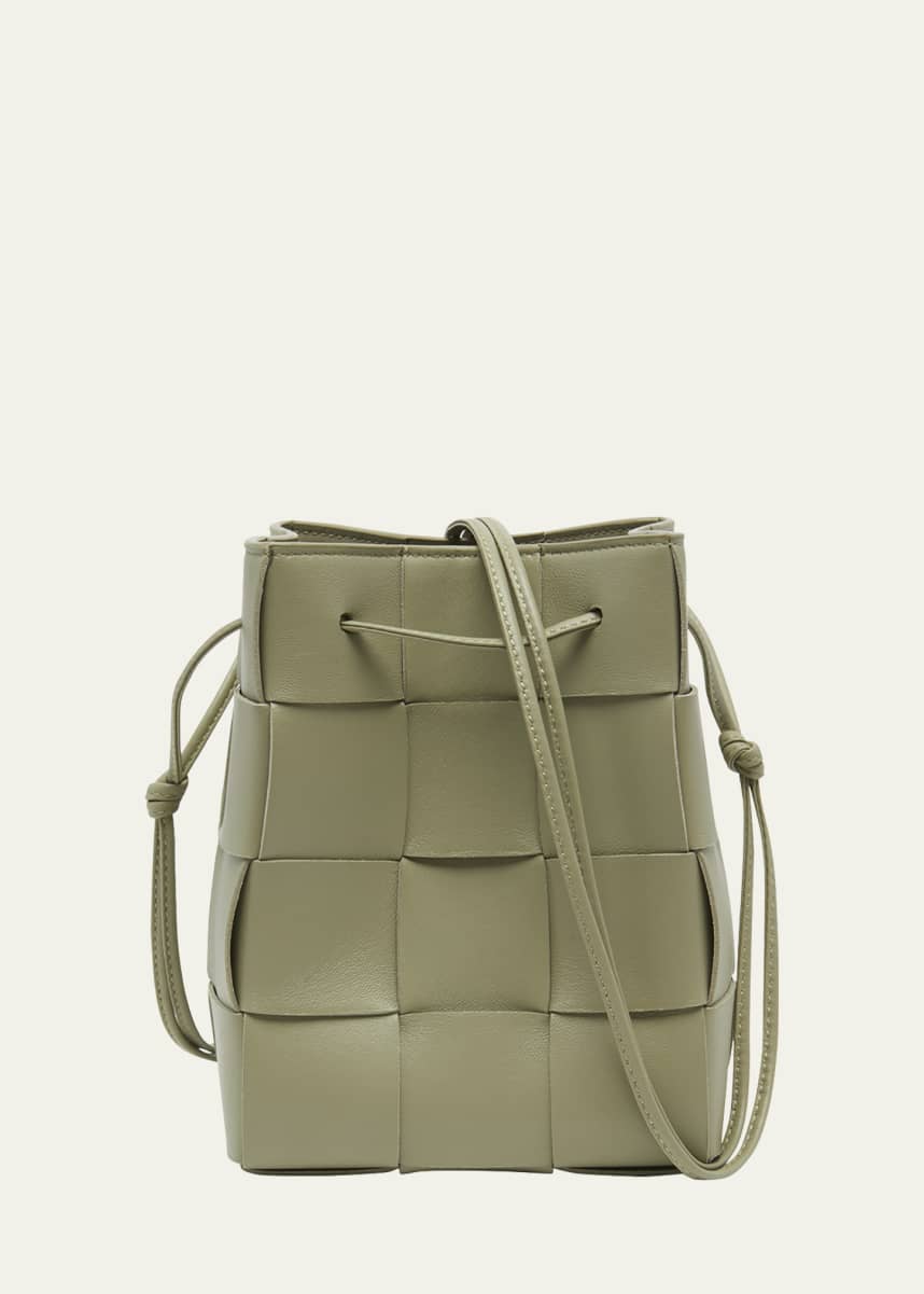 Bottega Veneta Cassette Intrecciato Leather Bucket Bag