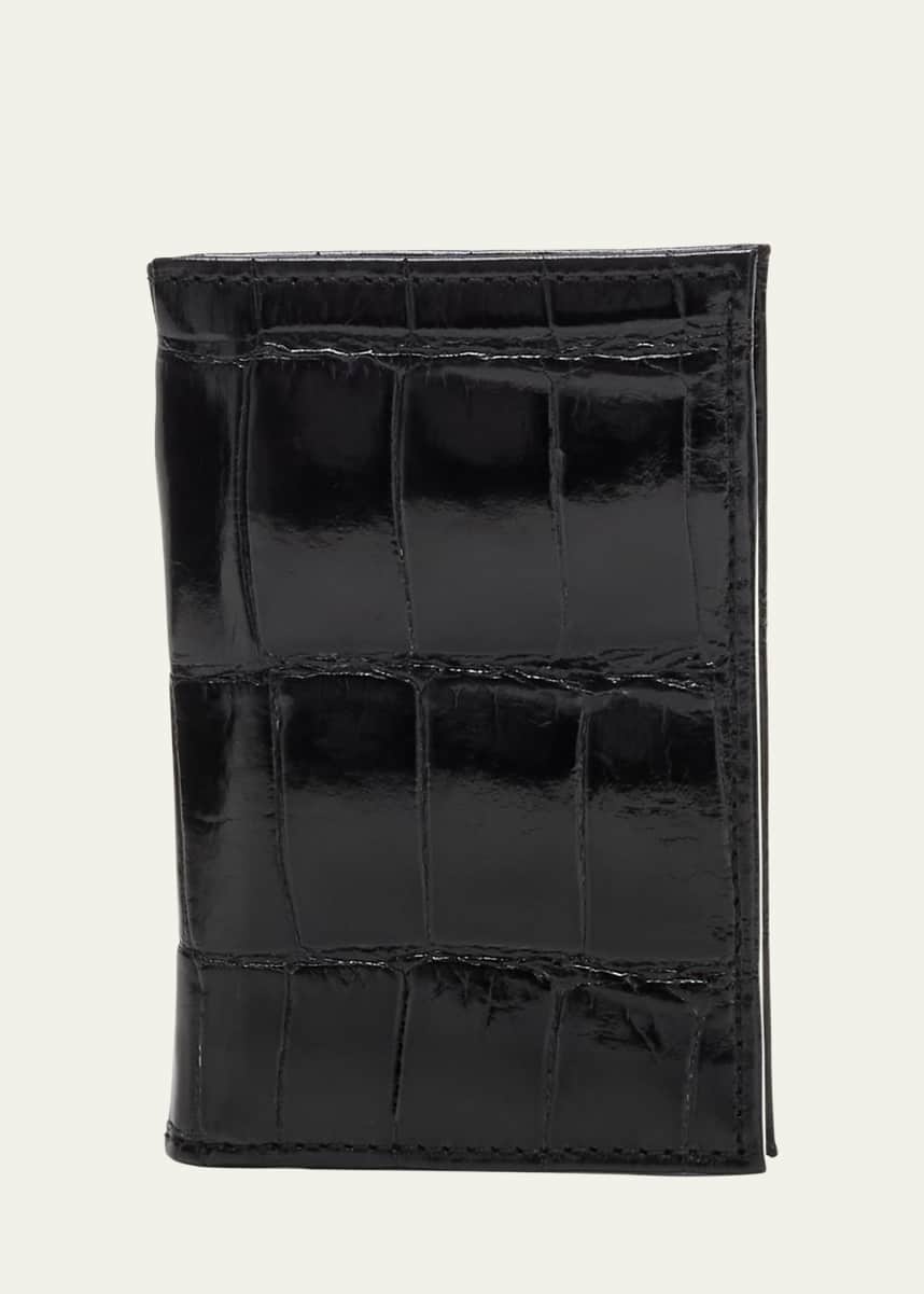 Abas Men's Alligator Card Case