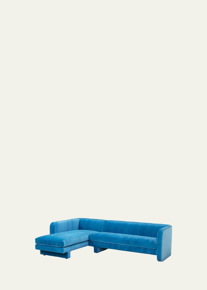 Jonathan Adler Sunset LAF Sectional, Venice Azure
