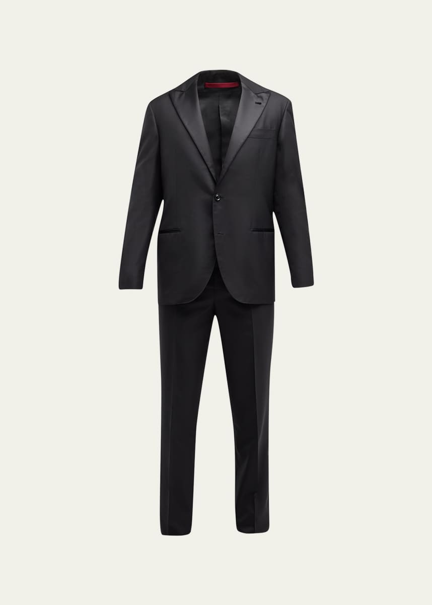 Brunello Cucinelli Men's Solid Peak-Lapel Tuxedo
